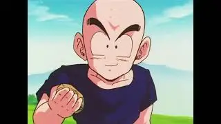 Krillen Throws a Rock At Goku (Japanese)