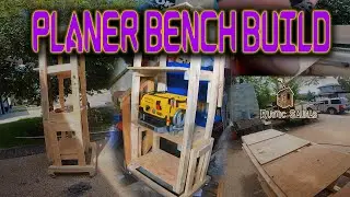 Folding Planer Bench/ Shelf Build | Useful tool storage