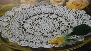 НЕЖНАЯ РОМАНТИЧЕСКАЯ САЛФЕТКА КРЮЧКОМ (часть 3).