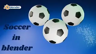 Create a soccer ball in blender || Basic blender modeling!