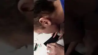 Наклеил стекло