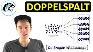 Quantenobjekte am DOPPELSPALT | (+De-Broglie-Wellenlänge)