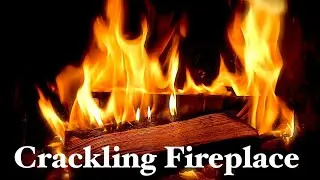 🔥Crackling Fireplace with Thunder, Rain and Howling Wind Sounds (HD) | Fireplace Video No Music