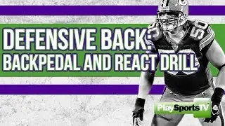 Backpedal and React Drill for Defensive Backs