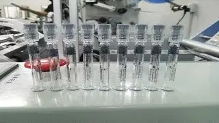 syringe labeling machine for transparent labels pharmaceutical container labeler equipment semi auto