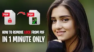 How to remove lock from pdf in 1 minute only || Pdf ka password kaise hataye || Pdf password remove
