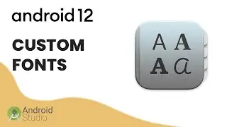 How to use CUSTOM FONTS in your ANDROID STUDIO APP | 