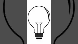 How to create bulb icon in Adobe Illustrator | Illustrator tutorial