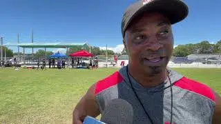 WWSB-TV WEEKEND ANCHOR JAMES HILL - BUC 20 FOOTBALL CAMP FOUNDER ODDIE HARRIS 11 PM NEWSCAST 6-18-23