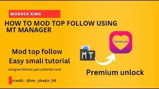 LEARN MODDING | How to MOD Top Follow using MT Manager | Smali Reverse Engineering |2023 