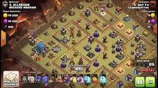 CLASH OF CLANS - DEFENDENDO ATAQUES COM UM CV 12 ANTI-PT NA GUERRA DE CLÃ