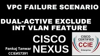 VPC LECTURE 11  (DUAL ACTIVE EXCLUDE INTERFACE VLAN)CCIE 57391
