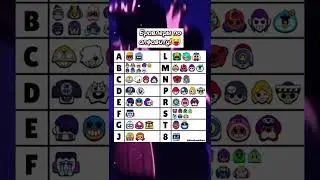 БРАВЕРЫ ПО АЛФАВИТУ | BrawlStars бравлстрас #shorts
