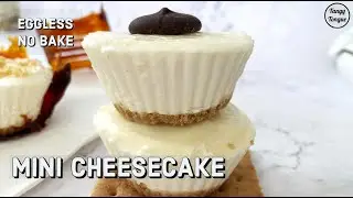Mini Cheesecake | Eggless No Bake Cheesecake