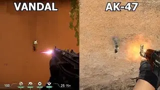 Сравнение разброса оружия из Valorant и CS:GO