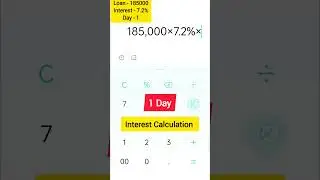 1 day interest calculation| Bank interest calculation #bank #bankexam #finance #day
