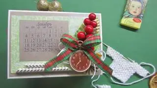 скрапбукинг. обзор настольных календарей. новый год