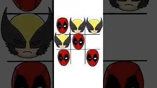 Deadpool & wolverine TicTac Toe#trending #deadpool #puzzlegame #animation