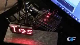 Arduino - Scrolling Text Over 8x8 MAX7219 LED Matrices