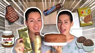 24 HORAS SÓ COMENDO COMIDA MARROM!