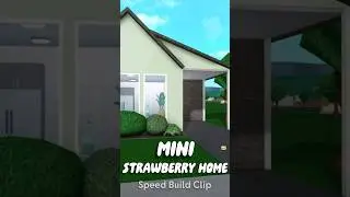 Mini Strawberry Home 🍓| Speed Build Clip | Roblox Bloxburg