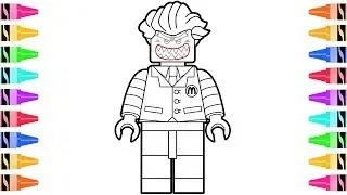 How to Draw LEGO McDonalds Joker | Kids Learn Colors