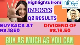 5 Highlights of Infosys Q2 Results Today || Infosys Share Price News || Infosys Buyback, Dividend||