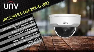 Uniview EasyStar Vandal Dome 4MP IPC324SR3-DSF28K-G (BK)