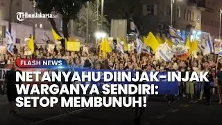 RIBUAN WARGA ISRAEL SERBU PM NETANYAHU! Kibarkan Bendera Kuning Bela Palestina: Setop Membunuh