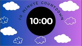 10 MINUTE CLEAN UP TIMER - with upbeat music and colourful visuals