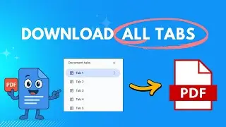 Google Docs: Download all Tabs as one PDF (Fast & Easy)