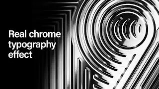 How to create a real chrome effect for your retro typography in Photoshop