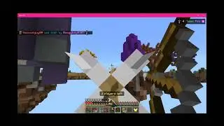 my friend playing Minecraft