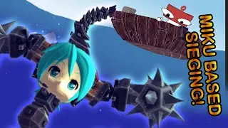 mastering the water in besiege | splintered seas DLC with hatsune miku
