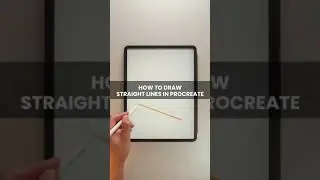 How to draw straight lines in Procreate
