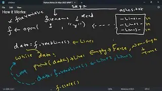 Python 22-Jun-2023 Part I | File Handling-Reading from File | Exception Handling with Example