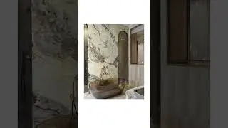 Цветная керамика в ванной комнате #дизайнинтерьера #интерьер #трендыинтерьера #дизайнквартиры