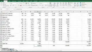 Material Cost Tutorial