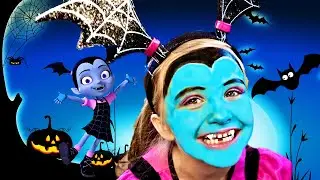 Макияж на ХЭЛЛОУИН ВАМПИРИНА 🧛‍♀️🎃 HALLOWEEN MAKEUP Disney VAMPIRINA