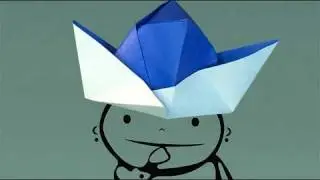 Chapeau en papier, comment faire origami
