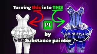 Full Process of Texturing Lolita-Dress in Substance Painter |  Download link