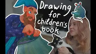Illustrating a children's book page