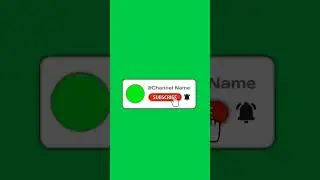 Subscribe and bell icon intro Green Screen No Copyright 