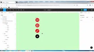 Create an action menu with smart animate in figma
