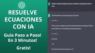 Cómo Resolver Ecuaciones de Primer Grado con Inteligencia Artificial | CHAT GPT | Guía Paso a Paso