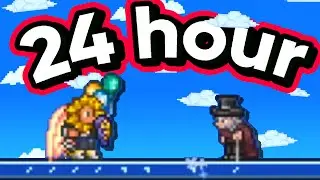 Collecting Gold From The Tax Collector For 24 hours (Terraria)