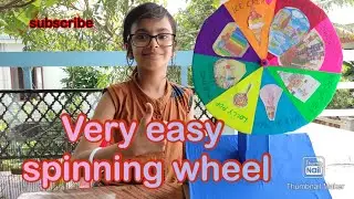 Make very easy spinning wheel with cardboard DIY game wheel cardboard craft kids game