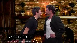 James Corden recreates Varsity Blues whipped cream scene for Late Late Show skit