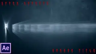 After Effects & Trapcode Shine | Foggy Horror Title