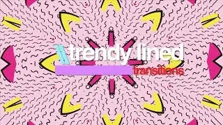 Trendy Lined Green Screen Transitions